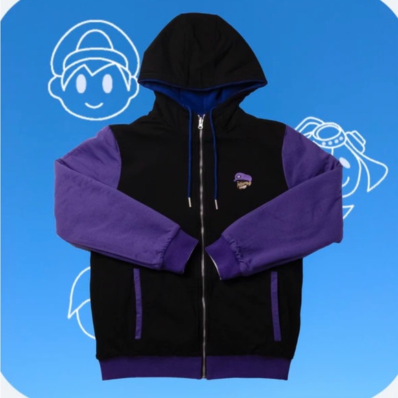 Certified Forklift Driver Reversible Hoodie - Blue & White Black & Purple Unisex - Picture 3 of 9